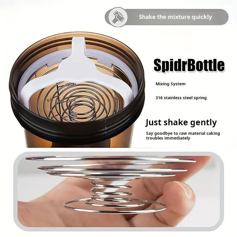 Shaker Bottle with Dividers for Protein and Sports Drinks
