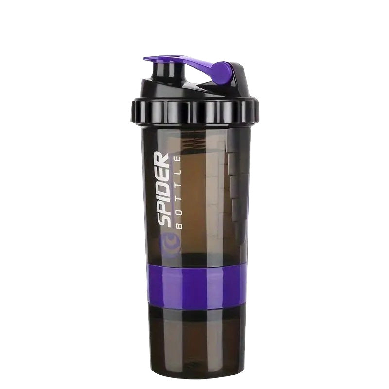 Shaker Bottle with Dividers for Protein and Sports Drinks