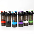 Shaker Bottle with Dividers for Protein and Sports Drinks